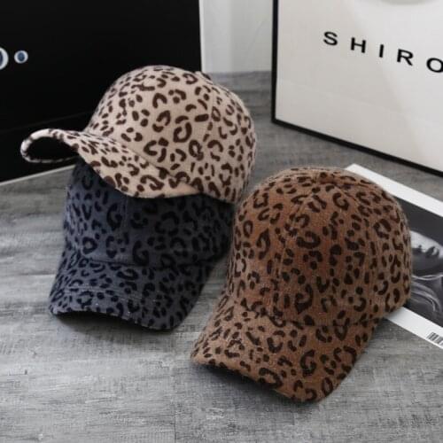Womens Autumn And Winter Baseball Cap Leopard Stripe Headgear Outdoor Fashion Decorative Women Hat Women Ponytail Baseball Cap