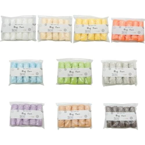 10 Rolls Pre-Cut Latch Hook Yarn Threads for Making Pillowcases Blankets Rug Sewing Replace DIY Projects