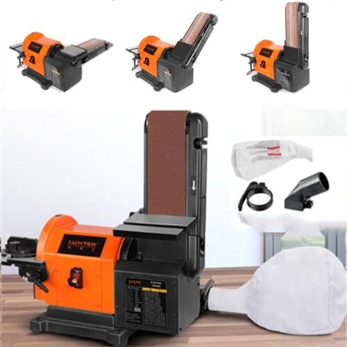 220V Sanding Machine Grinding Polishing Abrasive Belt Woodworking Sander Multifunction Desktop Electricity Tools 900 W