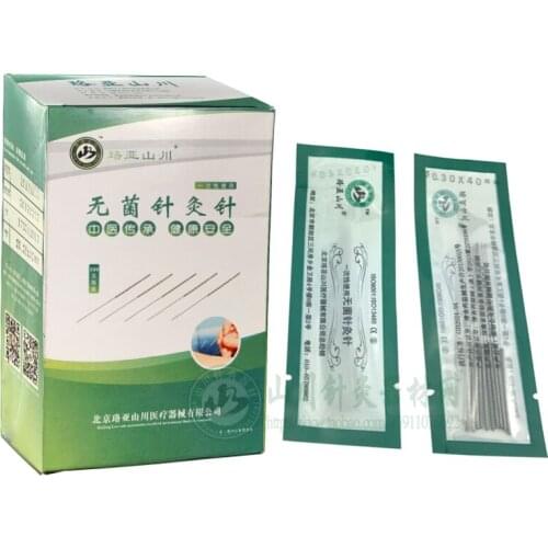 500pcs disposable acupuncture needle single use with tube acupunctue beauty massage needle 0.16/18/20/25/30mm
