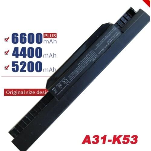 HSW 6cell battery A32-K53 for Asus A43E A53S K43E K43U K43S X54 X54H K43SJ X54C X84 K53S K53 K53SV K53T K53E K53SD X44H bateria