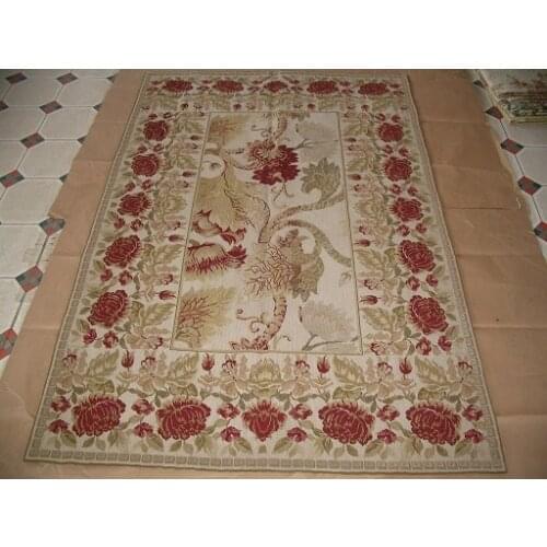 Free shipping handmade needlepoint woolen rugs high quality 9'x12' cheap prices for HOME DECORATION