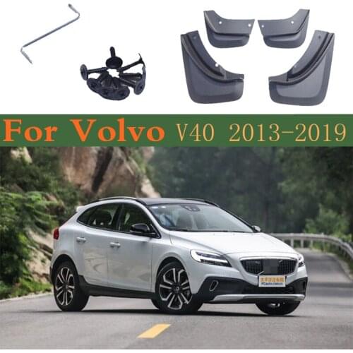 Car Mudflap Front Rear Fender Mud Guard Flap Splash Flaps Mudguards Accessories For Volvo V40 2019~2013 2018 2017 2016 2015 2014