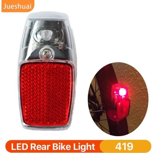 Fender LED Bike Light Mudguard Red Rear Light Road Bike Running Light Cycling Taillight Rear Bicycle Lamp Bicycle Wheel Lighting