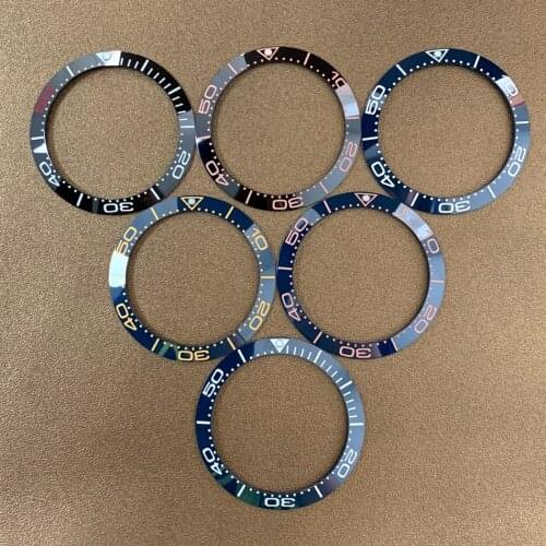 Watch 38mm ceramic bezel accessories high quality, used for 40mm automatic watch case