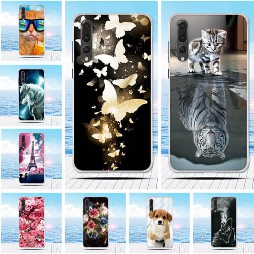 6.1" Huawei P20 Plus Case Cover Soft Silicone TPU Cover For Huawei P20 pro Back Protective Phone Case Huawei P20 Pro Coque