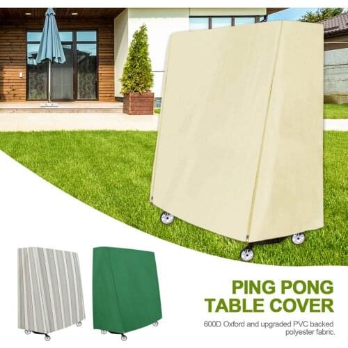Ping Pong Table Cover For Outdoor Waterproof Striped Home Dust Cover Polyester Table Tennis Table Cover For Outdoor Game