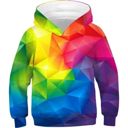 Kids Boys Girls Long Sleeve 3D Graphic Starry Sky Printed Hoodie Sweatshirt Winter Casual Pullover Jumper Sweater Coat
