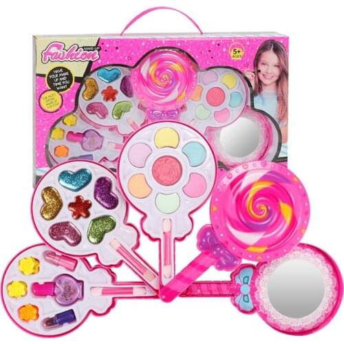 Kids Makeup Set Children Cosmetics Toy Make up set For Girls Makeup Toys Safety Non-toxic Girl Toys With Box Pretend Play Toy