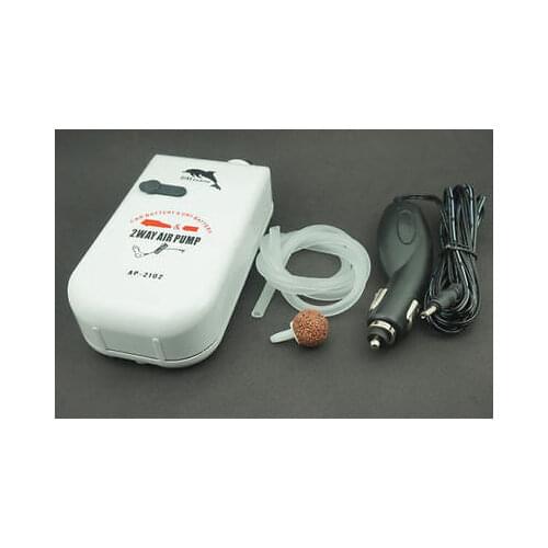 Efficient High Aquarium Fish Tank Oxygen Air Pump Airpump Battery & Car Charger