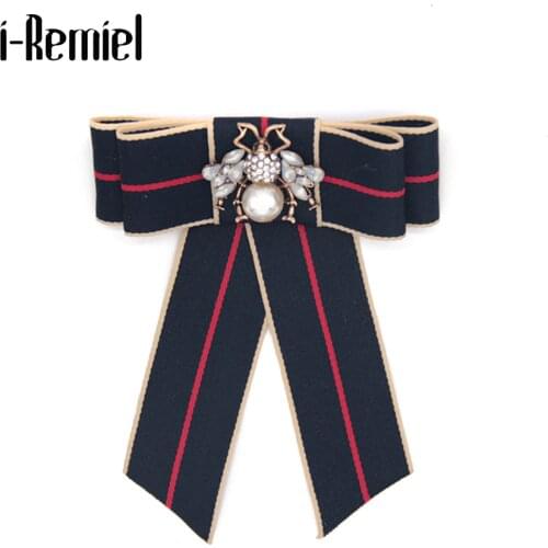 I-Remiel Bowknot Bows Cravat Bowtie Ribbon Pour Homme Neck Ties Pins And Brooches Fashion Gifts For Guests Outfit Badge women