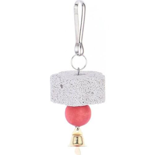 Random Color Parrot Stone Bite Toy Flower Design Bird Chew Toy Small Animal Grinding Toy Training Toys Pet Playing Toy Legendog