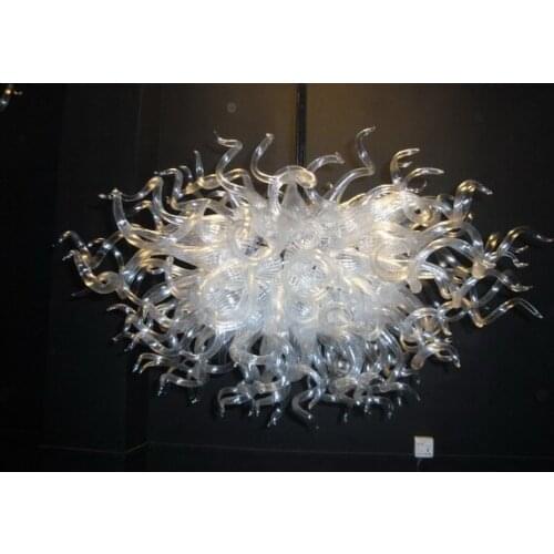 Customized Blown Cear Glass Chandeliers Modern Crystal Ceiling Decorative Glass Hanging LED Lightings