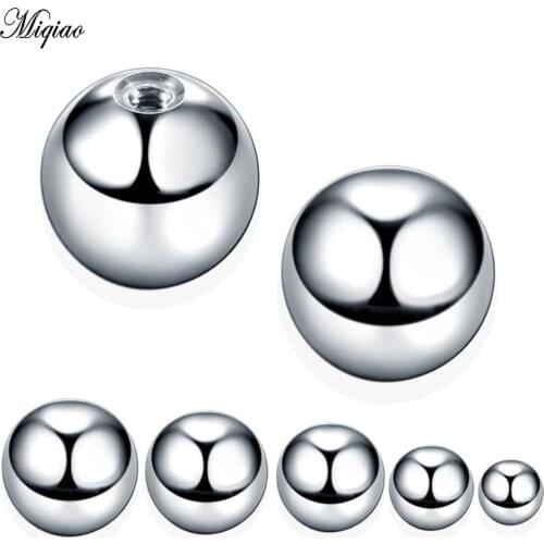 Miqiao 1 Pc Jewelry Accessories Stainless Steel Ball Human Body Piercing Tongue Lip Eyebrow Nose Belly Button Nail
