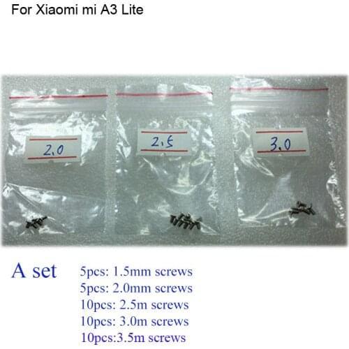 30PCS a set Silver Screw For Xiaomi mi A3 Lite mainboard motherboard Cover Screws Repair Parts For Xiaomi mi A 3 Lite