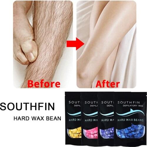 Natural Hard Wax Beans Hair Removal Smooth Facial and Body Hair Depilatory Brazilian Depilatory Wax for Women Men 500g 100g