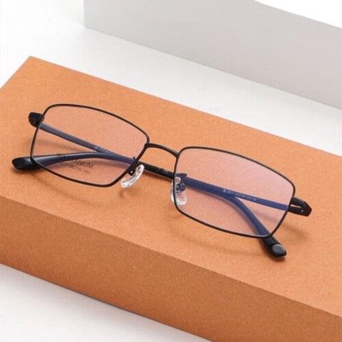 OEYEYEO New Full Rim Pure Titanium Eyeglasses Men Simple Business Spectacle Frame Women Comfortable Fashionable Myopia Eyewears