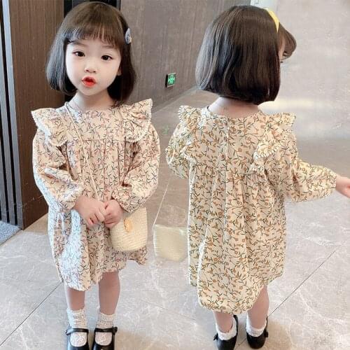 Girl Dress Kids Baby Gown 2021 Soft Spring Autumn Toddler School Uniform Dresses Christmas Cotton Children Clothing