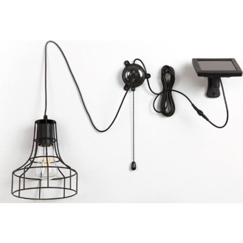 Solar Pendant Light Outdoor Indoor Hanging Solar Powered Shed Lights Waterproof Decoration Lamp for Barn Farm Garden Yard Patio