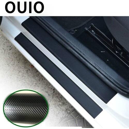 Auto carbon fiber scratch strip protection pad exterior for Peugeot 307 206 407 Citroen C4 C5 Honda Civic Accord CRV Lada Vesta