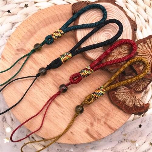 Hand-woven Short Hand Strap Anti-slip Phone Straps Cord Hand Rope Lanyard for keys USB MP3 hang Slings rope phone accessories