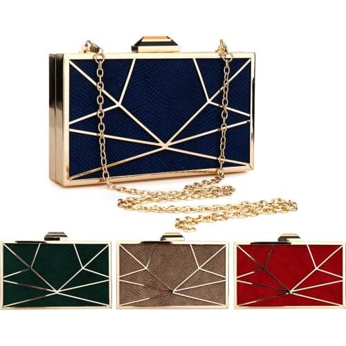 Geometric Luxury Handbags Women Clutch Bags Designer Cross Body Evening Bag Purse Burgundy Green Red Blue Evening Clutch 2021