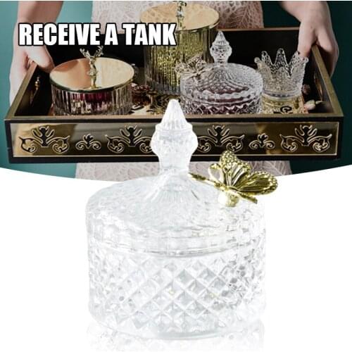 Glass Candy Jar Grocery Storage Tank Creatives Home Storage Decoration for Living Room Shop Storage Box can CSV can CSV