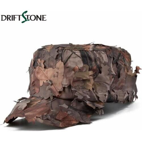 Tactical Conceal Camouflage Flat Cap Quick Dry Paintball Army Combat Snapback Hat Men Jungle Bionic Camo Sniper Baseball Cap