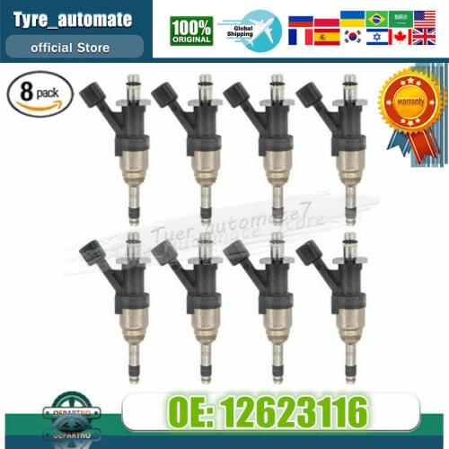 8PCS/LOT Fuel Injectors OEM 12623116 For Chevrolet GMC Silverado 1500 2014-2021