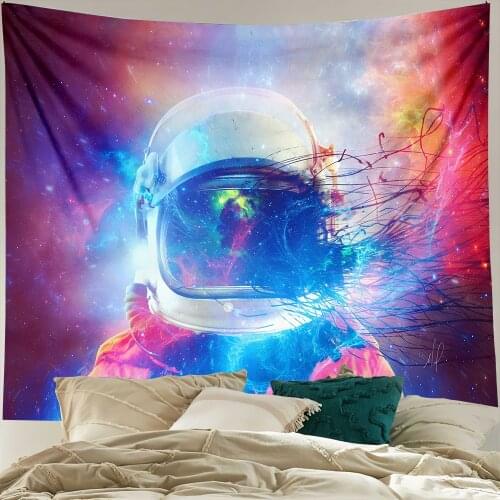 Boho Room Decor Hanging Cloth Mysterious astronaut pattern Tapestry Home Decoration Wall Hanging Background hippie Tapestries
