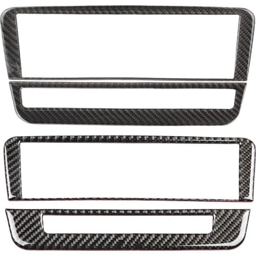 Carbon Fiber Universal Car Air Conditioner Outlet Decorative Control Panel Cover Trim Moulding for Mercedes-Benz A/B/GLA/CLA