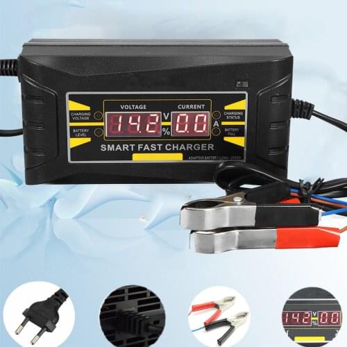 X-Full Automatic Car Battery Charger 110V/220V To 12V 6A Digital display Smart Fast Power Charging for Car