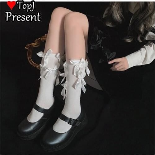 Women Princess Socks Girls Harajuku Comfortable Socks Korea adorable Lolita Lace bow tie socks Student socks