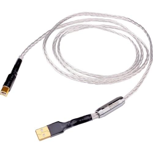 USB sound card decoder DAC data cable HIFI USB cable A-B square port