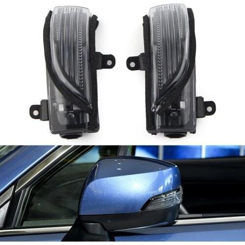 1Pair Car Amber Turn Signal Lamp Rearview Mirror LED Light for Subaru Forester 2014-2015 Impreza Legacy Outback 2013-2014