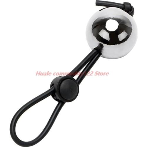 New Penis Ring for Men Heavy Metal Ball Hanger Stretcher Penis Extender Enlargement Cock Ring Male Chastity Device Sex Toys