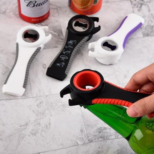 1Pcs Five-In-One Multi-Function Bottle Opener Beer Opener Perfect For Elderly, Children, Weak Hands to Twist
