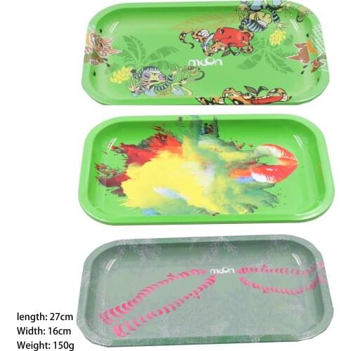 1Pcs Rolling Trays Metal Tray Handor for Smoking Accessory Random