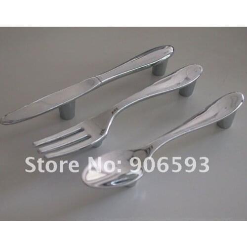 15pcs lot creative knife fork spoon kitchen cupboard handles\cabinet handles\drawer handles\furniture handle free shipping