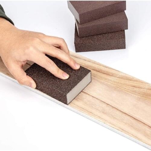 4pcs Sanding Sponges Sanding Blocks Sponge Sand Block Polishing Wood Furniture Metal Derusting Polishing Sandpaper Washable