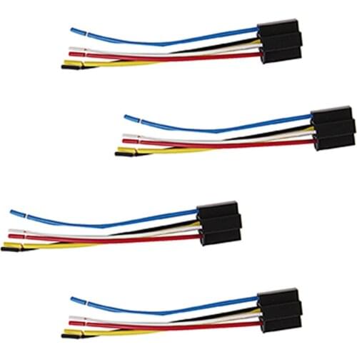 5 Pin Way Car Auto Waterproof Electrical Connector Plug Socket Kit with Wire AWG Gauge Marine Pack of 4