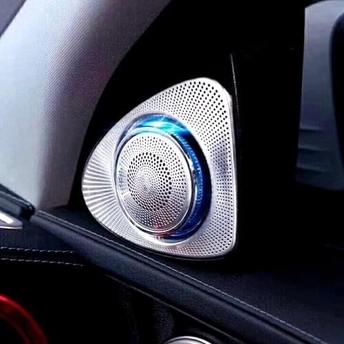 64 Color 3D Rotation Light Tweeter For Mercede Benz C/GLC/S/E Class W205 W213 X253 W222 treble Speaker LED Treble Speaker Audio