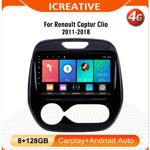9 Inch 2 Din Android Car Multimedia Player Autoradio Gps Navigation Bluetooth For Renault Captur CLIO 2011-2019 Head Unit Stereo