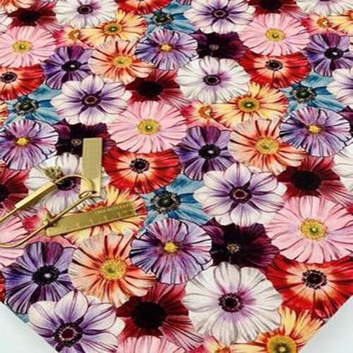 Brand New Colorful Sunflowers Printed Cotton Fabric 50x105cm Design 013 Fabric Patchwork for Cloth Dress Party Home Decor