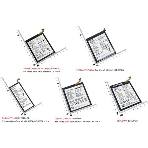 3.84V 3000mAh For TCL Alcatel TLP030F2 mobile phone battery for BlackBerry DTEK60
