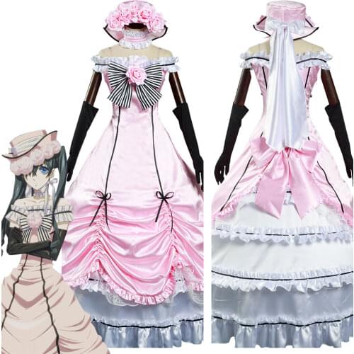 Anime Black Butler Ciel Phantomhive Cosplay Costume Dress Outfits Halloween Carnival Suit