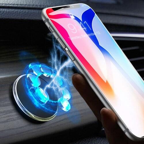 Car Magnetic Phone Holder in Car Stand Magnet Cellphone Bracket Car Magnetic Round Holder For iPhone 12 Pro Max samsung