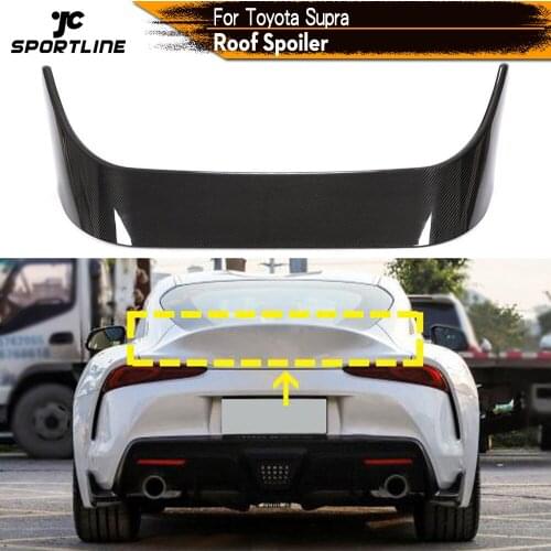 Carbon Fiber Car Rear Spoiler Wing Trunk Lip for Toyota Supra 2019 - 2021 Rear Trunk Spoiler Boot Wing Lid