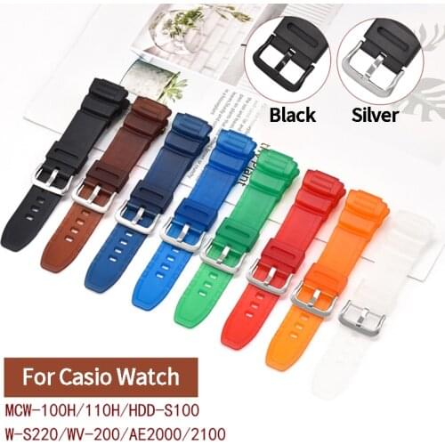 BEAFIRY Rubber Watch Strap 22-16mm Quick Release Silicone Watchband Watches Band Waterproof for casio Black blue brown green