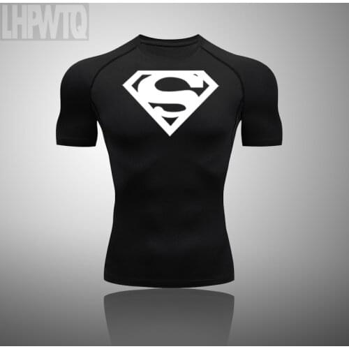 Quick Dry Workout Running Shirt Compression Fitness Tops Breathable Jersey Gym T-Shirt Clothing Rash Guard Mens Sport Shirts Men